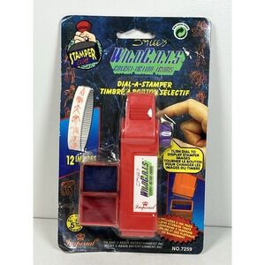 Vintage 1994 Imperial WildC.A.T.S Dial-A-Stamper Red Version Jim‎ Lee Ink Stamp